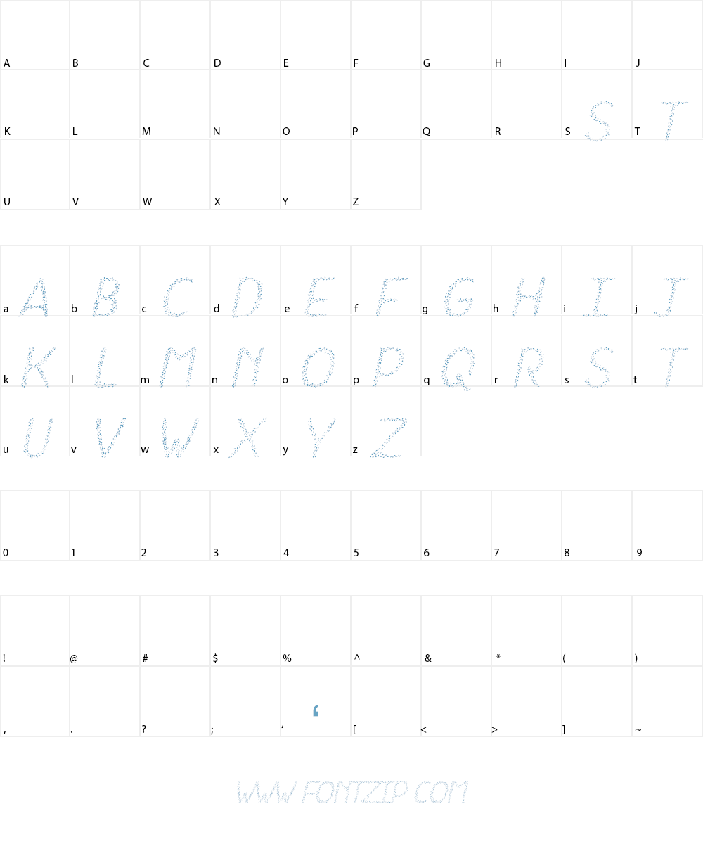 HKH Spring Buds Font Character